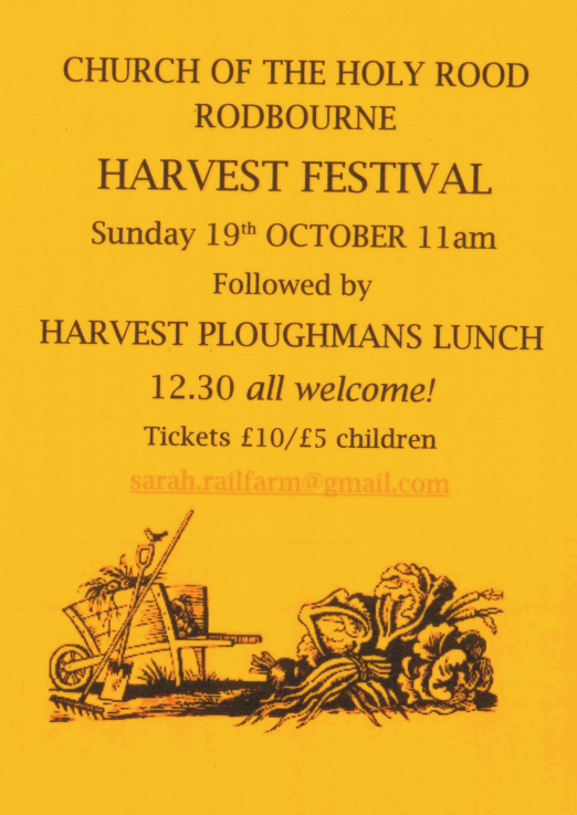 Harvest Festival & Lunch- Church of the Holy Rood Rodbourne